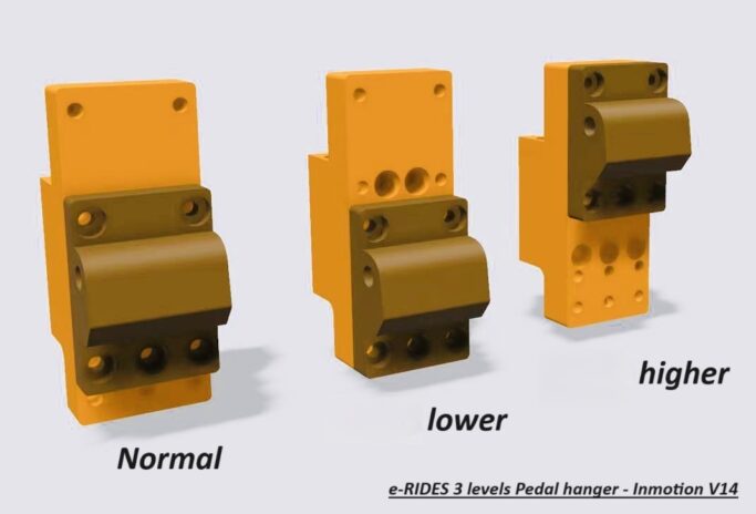 E Rides 3 Levels Pedal Hanger Inmotion V14