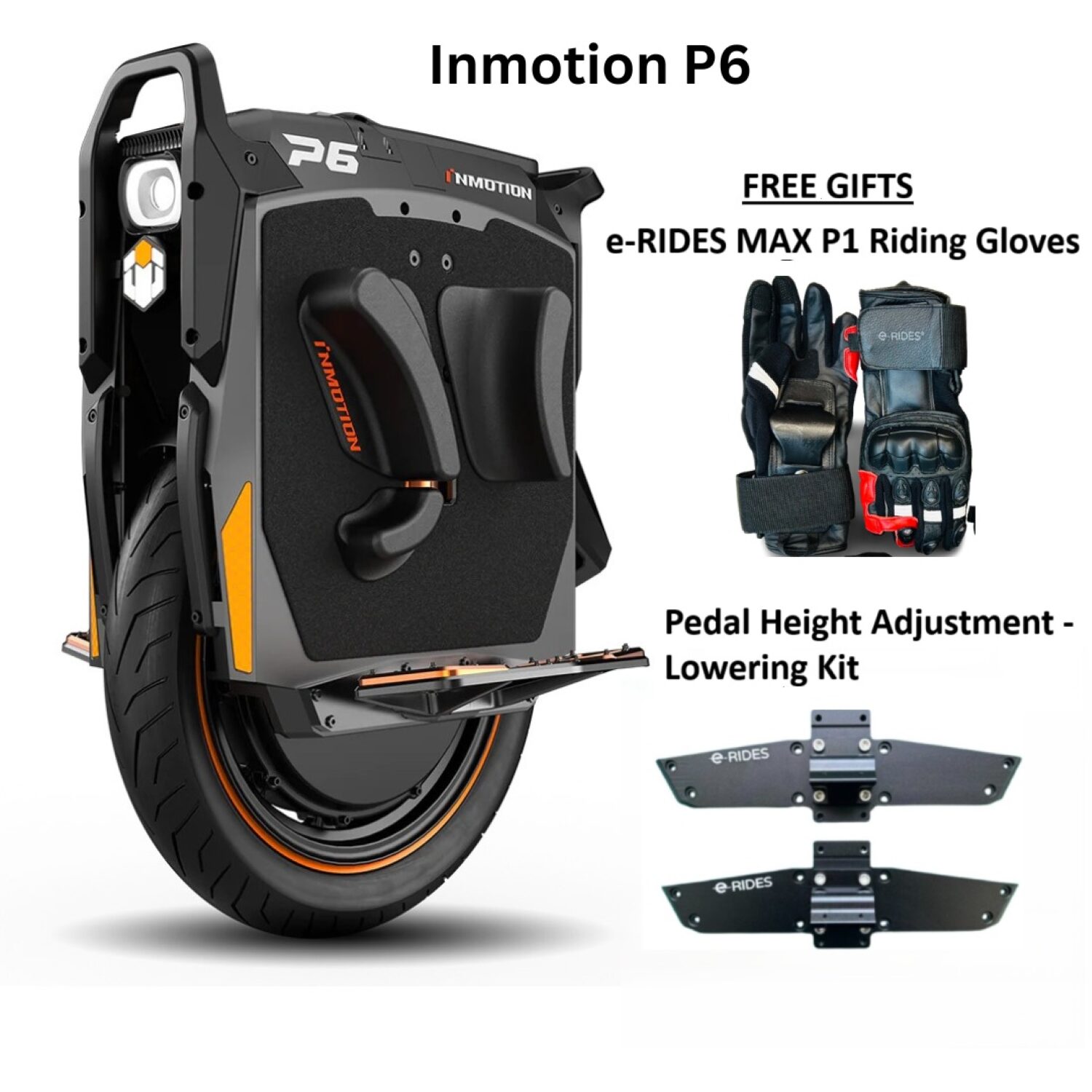 Inmotion P6 Electric Unicycle - FREE GIFTS Included - e-RIDES US